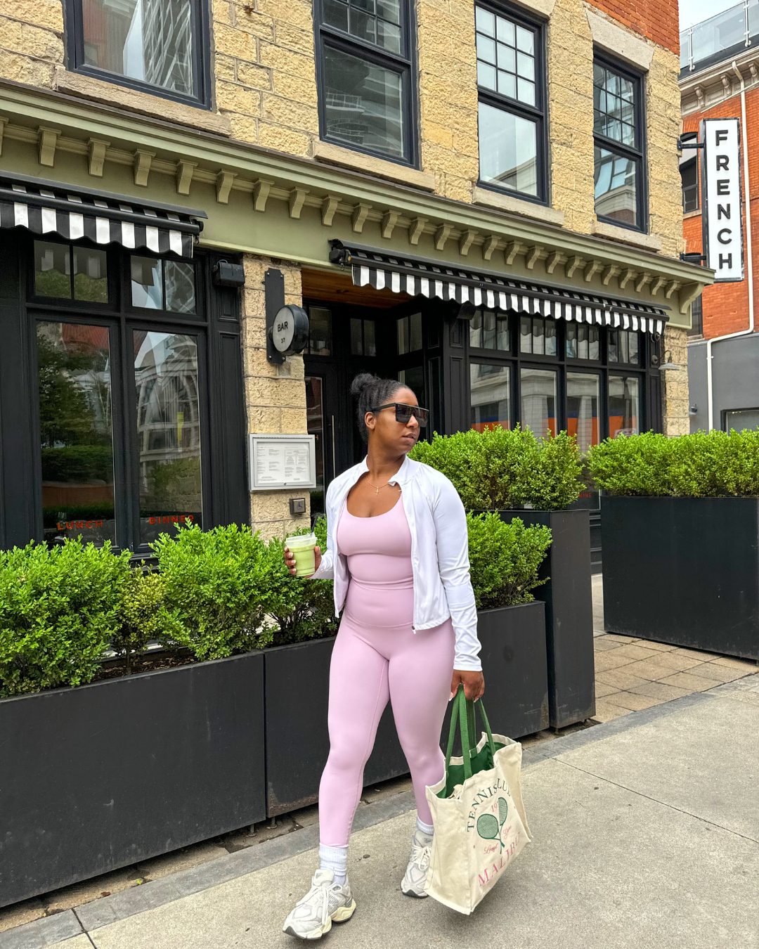 Model Kennique Smith in Six Sculpt wearing Sculpt Leggings
