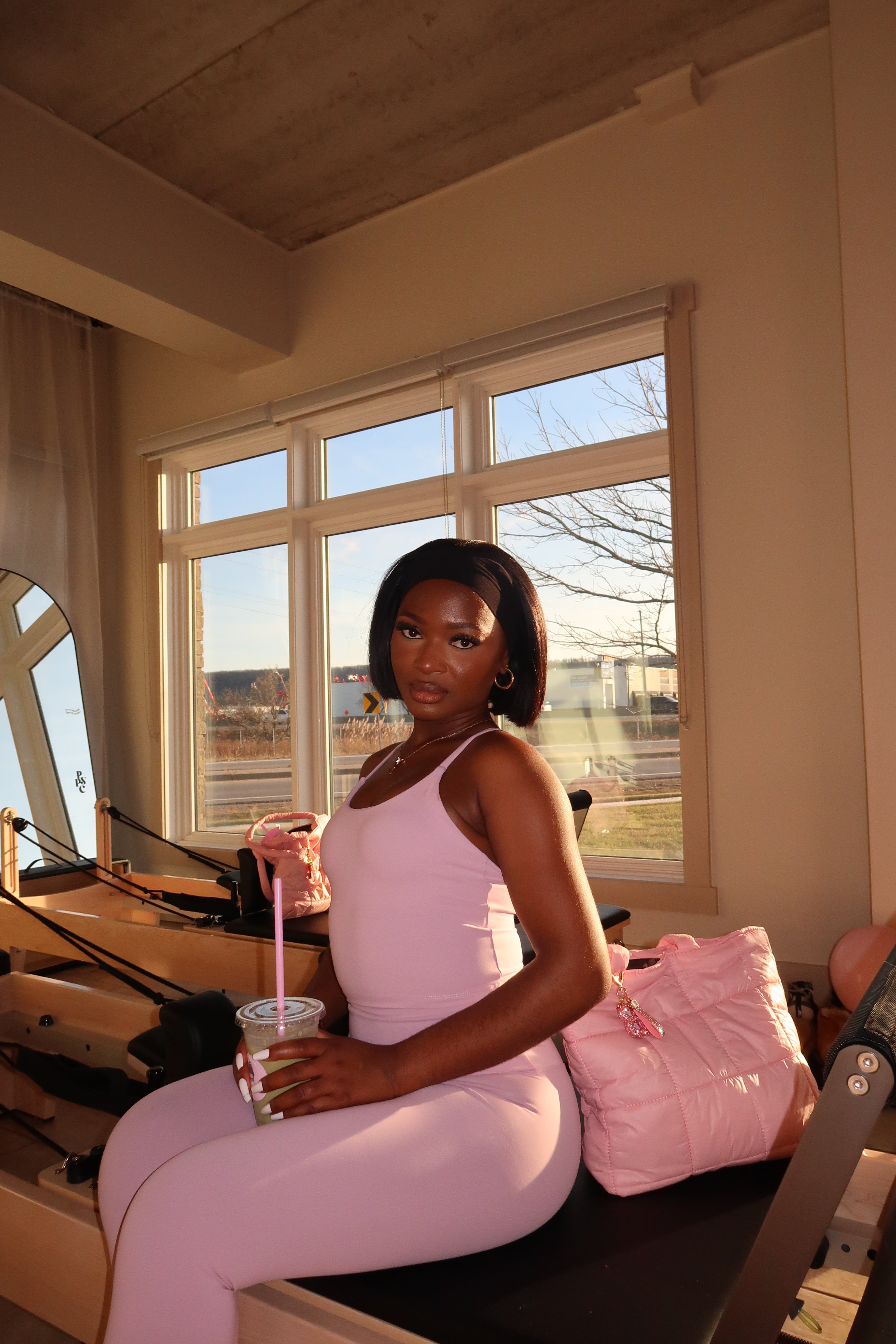 Sculpt Tank Top - MIST PINK