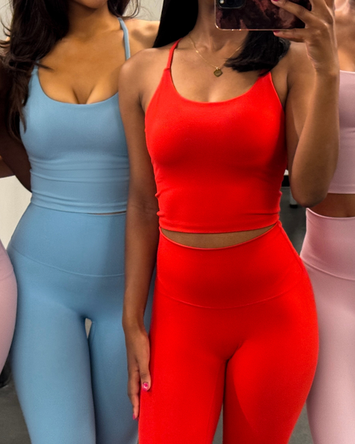 Sculpt Tank Top -CHERRY BLOSSOM